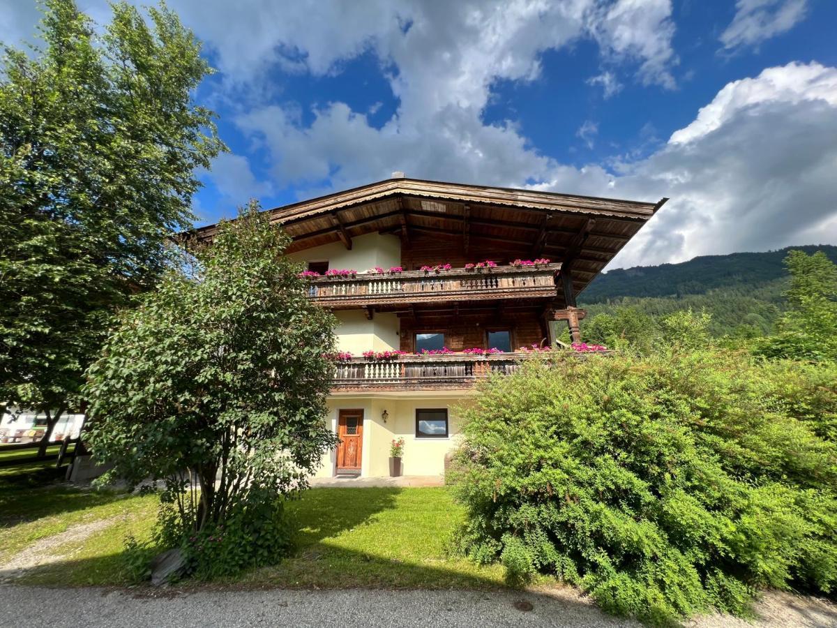 Ferienwohnung Gamsbock Panorama View Balkon, Gartensauna, Garten, Grillplatz Stumm Exterior photo
